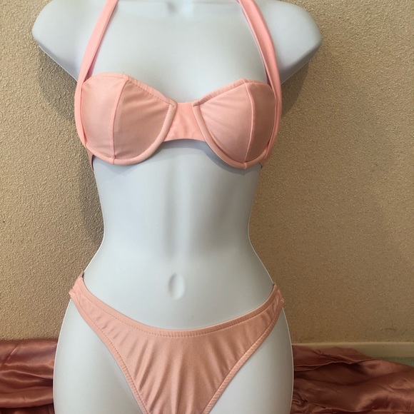 UJENA Pink Halter Top Bikini size S - Picture 1 of 11